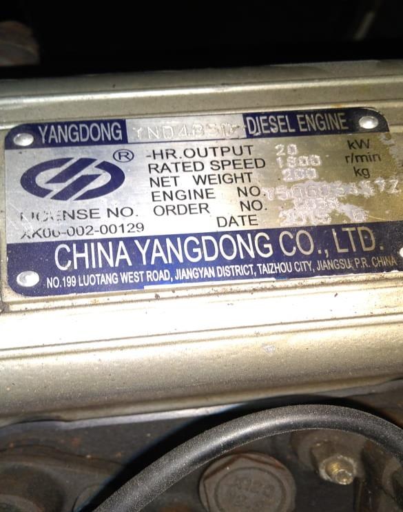 Grupo Gerador Yangdong 20 kVA Diesel Trifásico